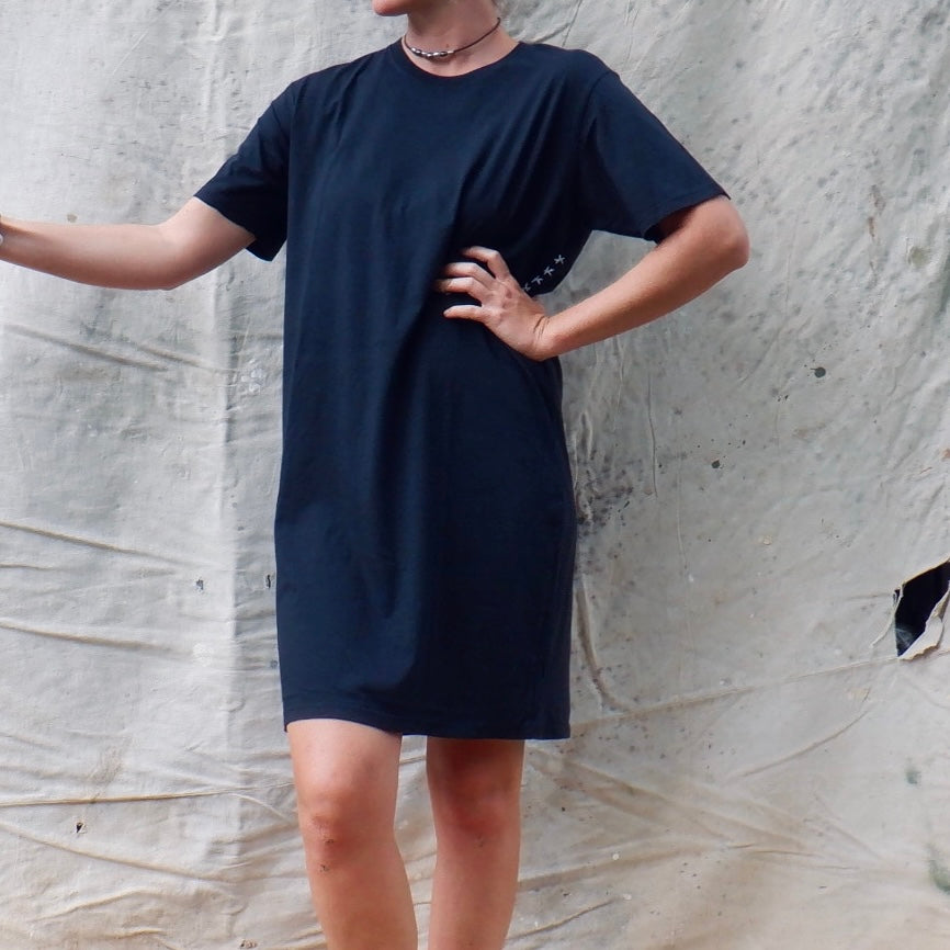 Oversized Tee Dress - Vintage Black