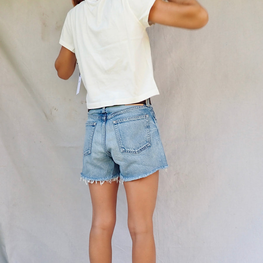 Adine Shrunken Tee - White Ash
