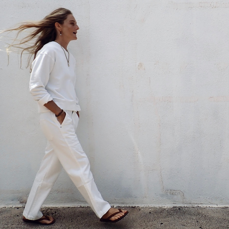Billie Field Pant - Eggshell