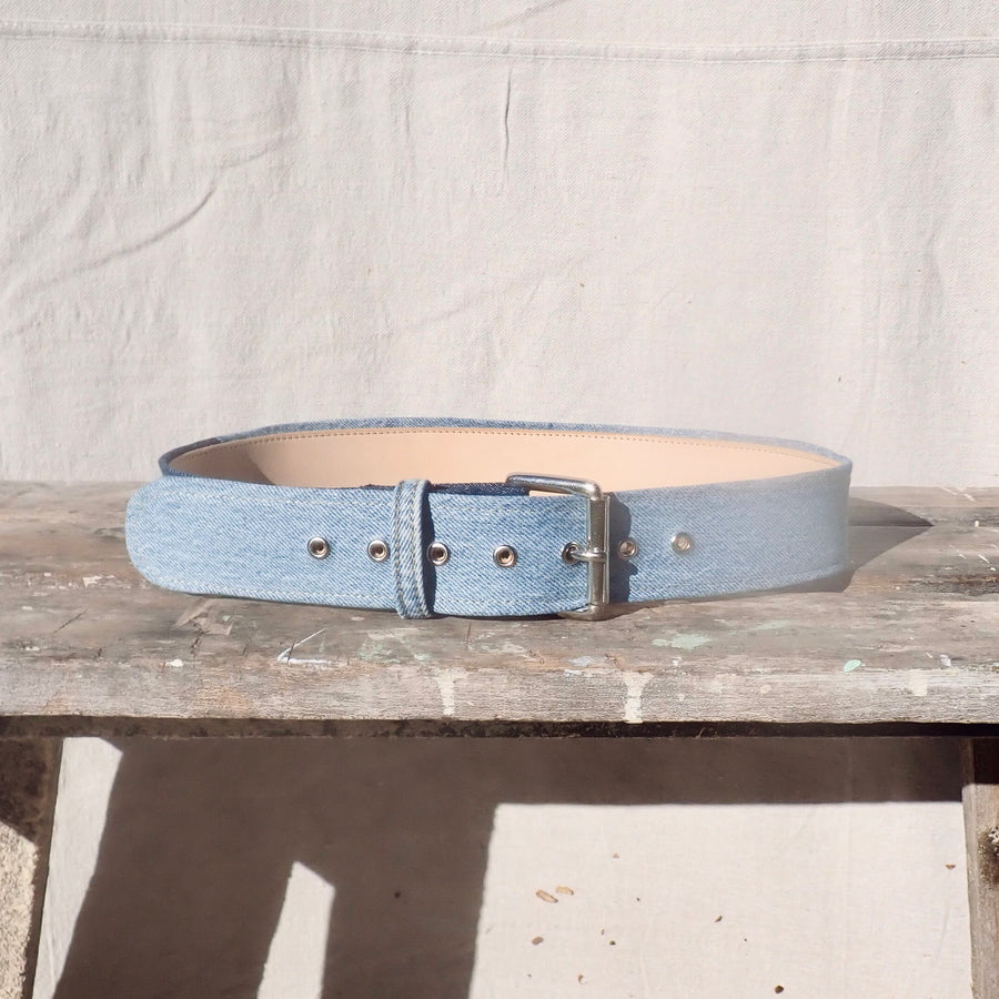 Denim Belt -Nickel Buckle