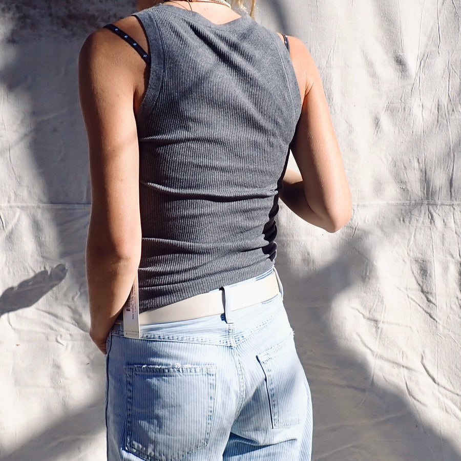 Swoon Tank - Heather Grey