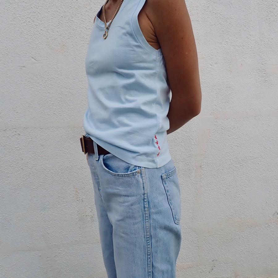 Double Weight Short Muscle Tank - Nantucket