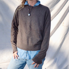 BRYN Cashmere Crewneck - Husk
