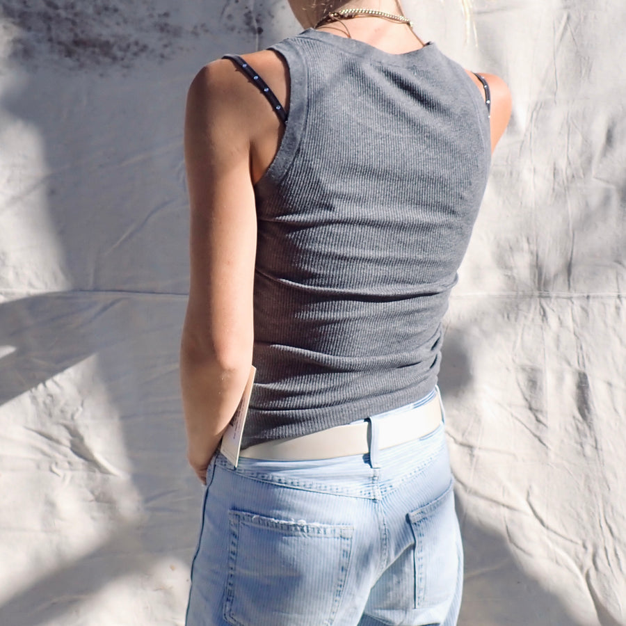 Swoon Tank - Heather Grey