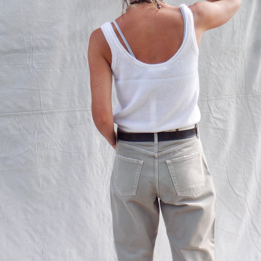 Cashmere Tank - Ivory