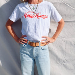 Enjoy Maui Tee - White/Red