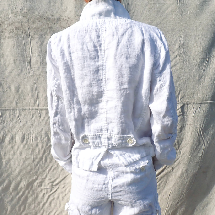 Dree Jacket - White Linen