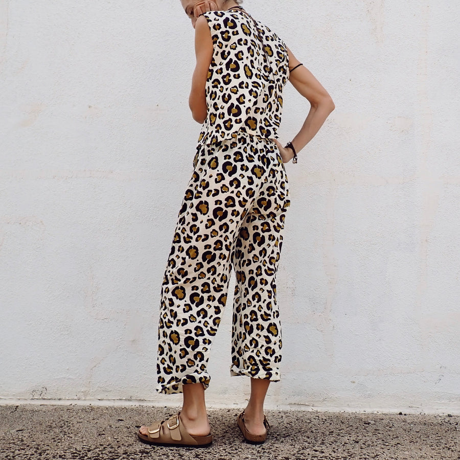 Cotton Button Tank - Big Leo