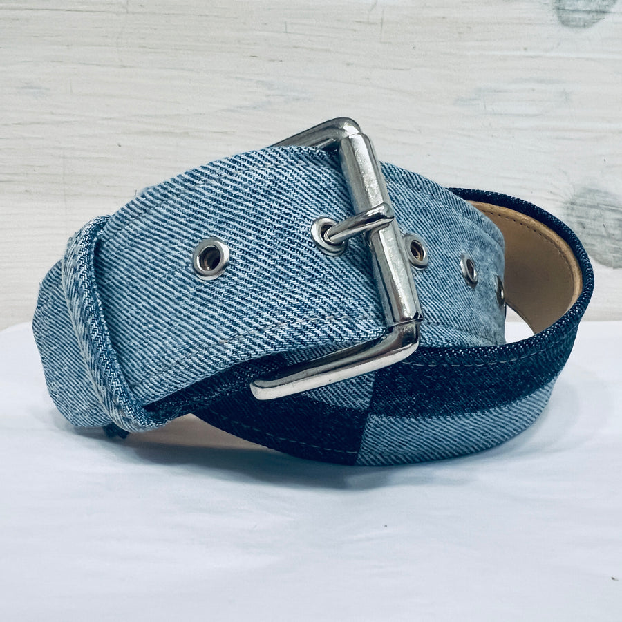 Denim Belt -Nickel Buckle