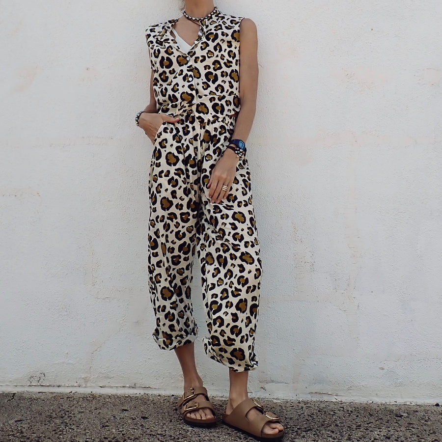 Cotton Button Tank - Big Leo