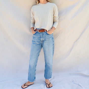 90’s Crop Mid Rise Loose Straight - Vault