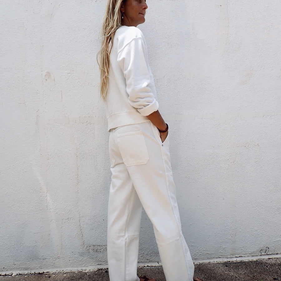 Billie Field Pant - Eggshell