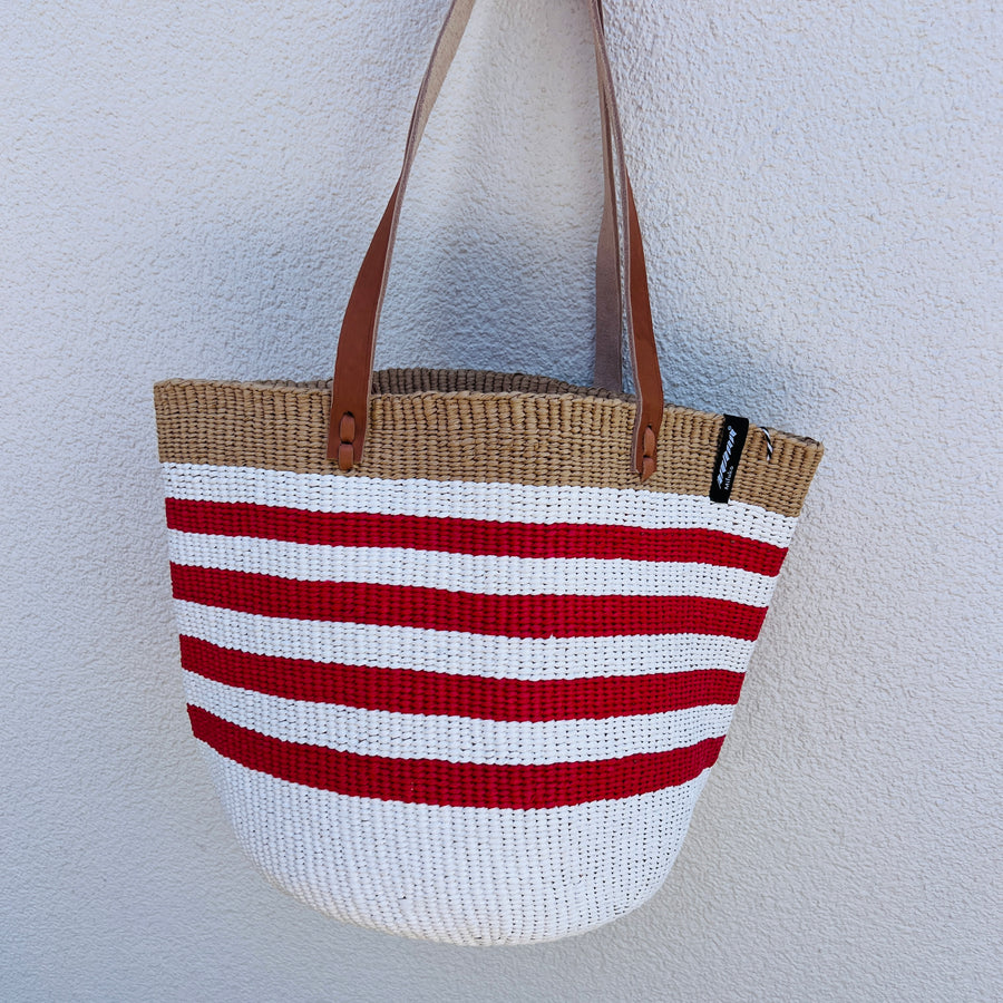 Kiondo Shopper - Red Stripe
