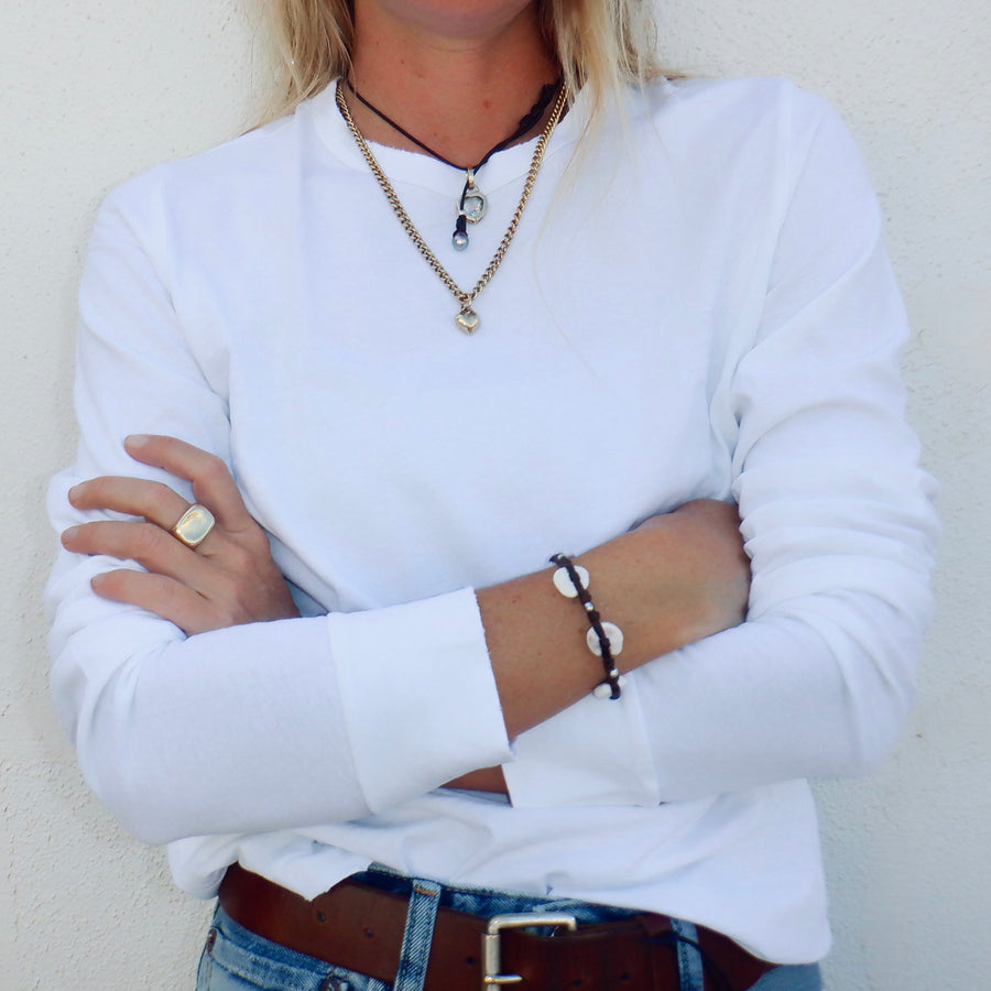 Love Long Sleeve Tee - White