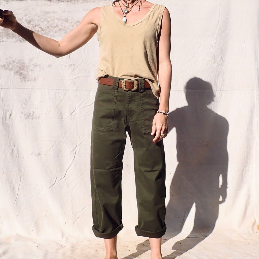 Harpeth Gusset Cargo Pants - Khaki