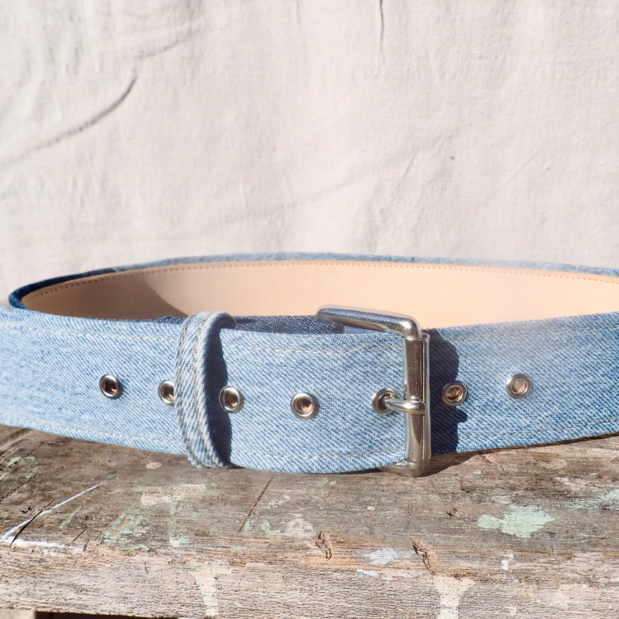 Denim Belt -Nickel Buckle