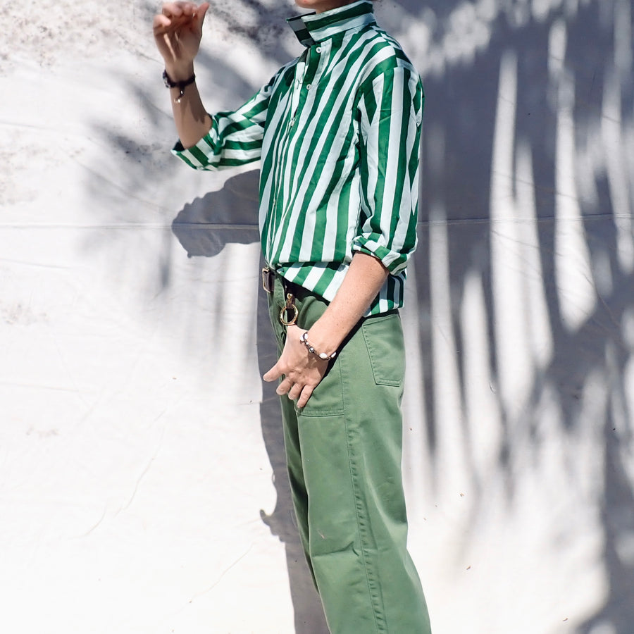 Shirt - Green Stripes