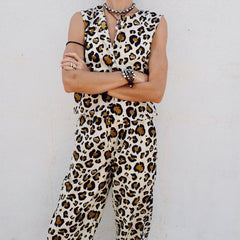 Cotton Button Tank - Big Leo