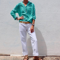 Buttondown Shirt - Green Stripe