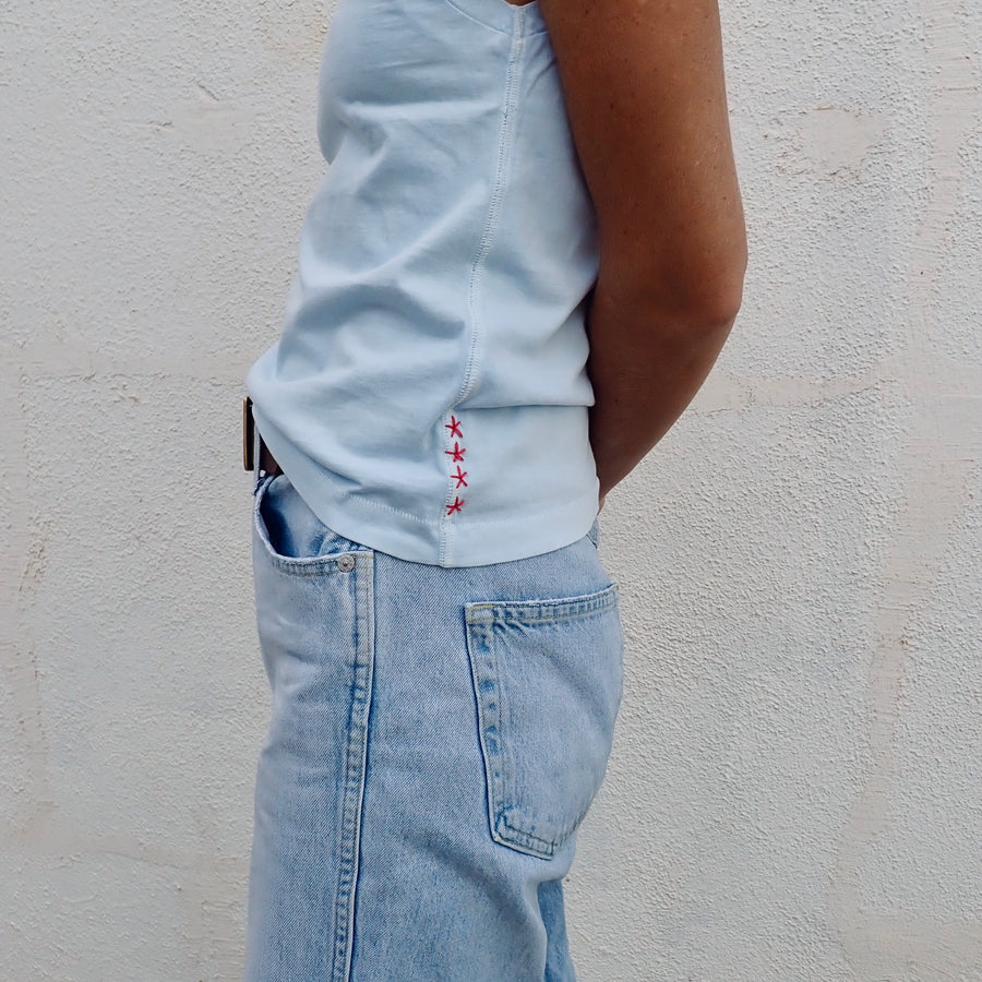 Double Weight Short Muscle Tank - Nantucket
