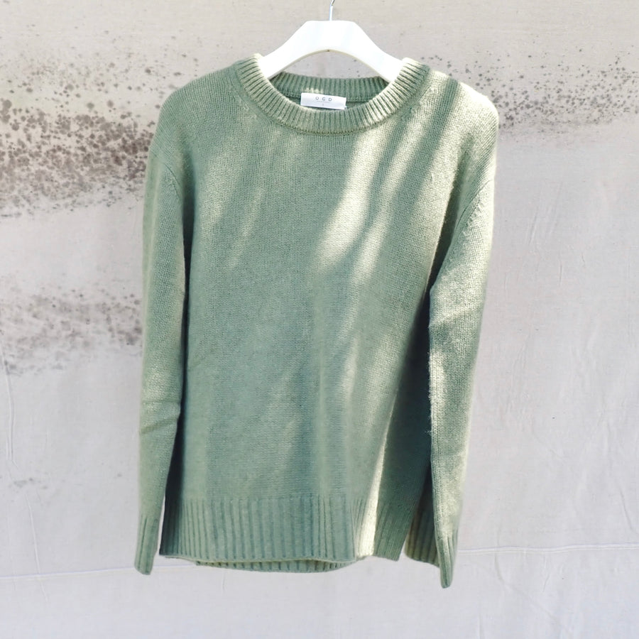 Aster Cashmere Pullover - Sage