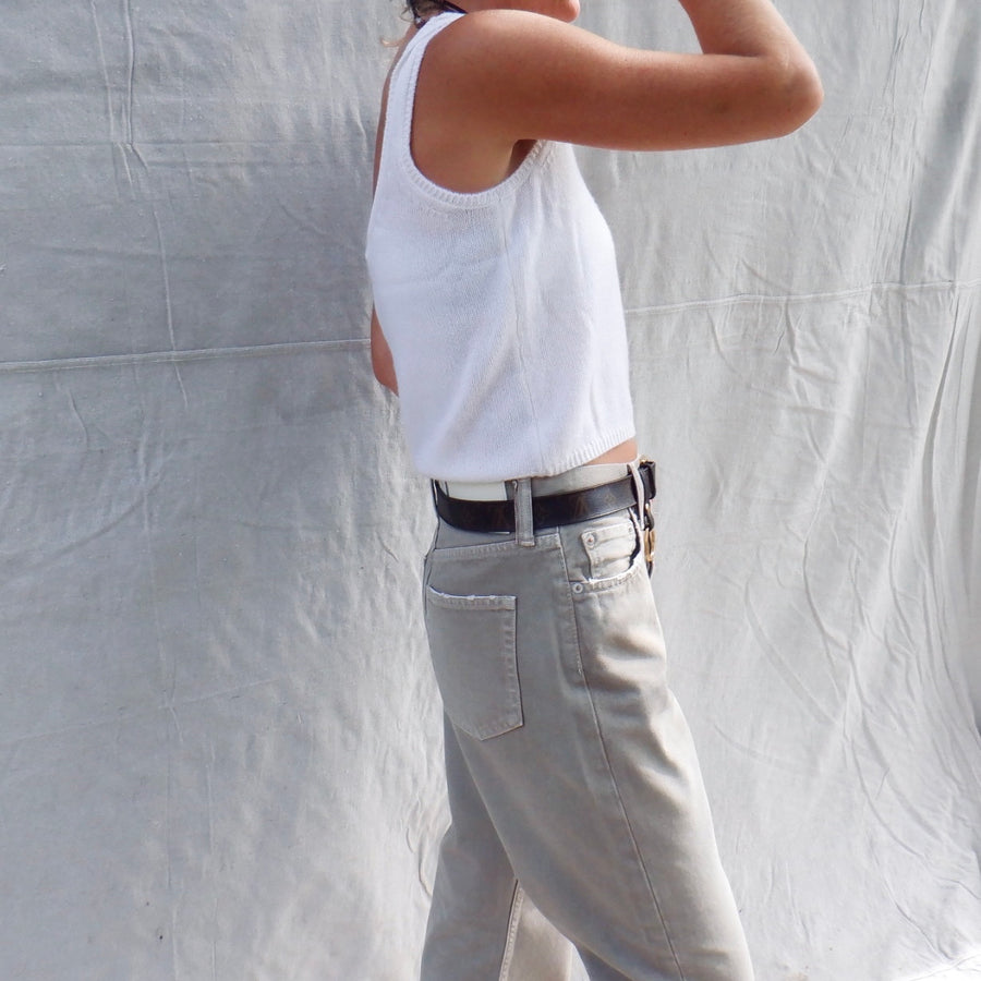 Cashmere Tank - Ivory