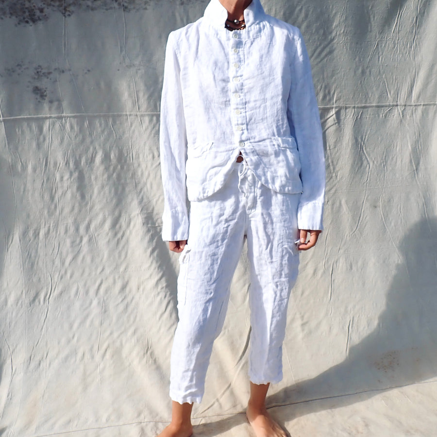 Dree Jacket - White Linen