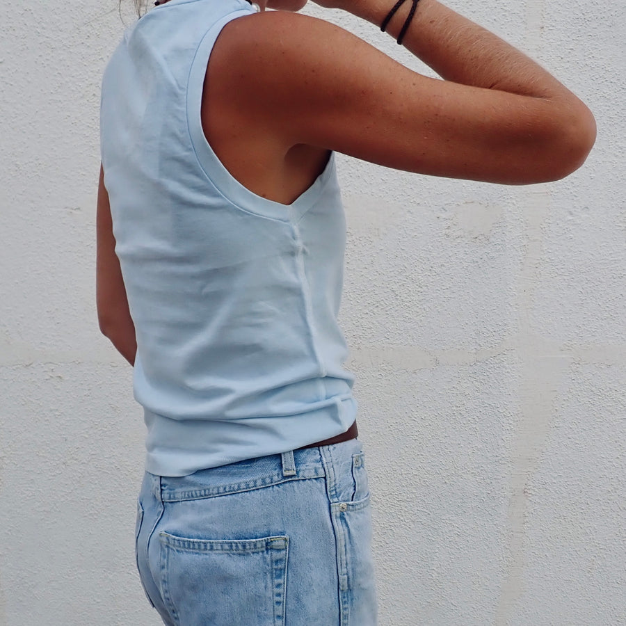 Double Weight Short Muscle Tank - Nantucket