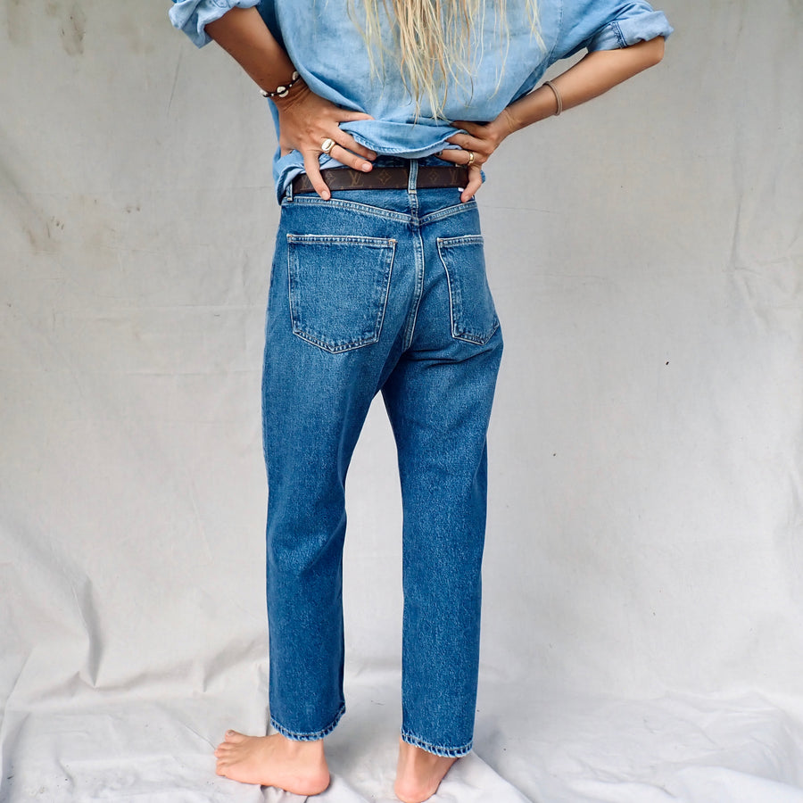 90’s Crop Mid Rise Loose Straight- Bounty