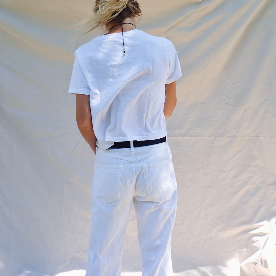 Sonia Cuffed Jeans - Alabaster