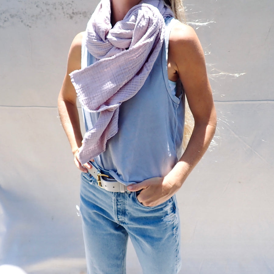 Gauze Scarf - Lilac