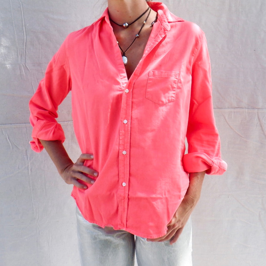 Relaxed Buttonup - Wild Strawberry