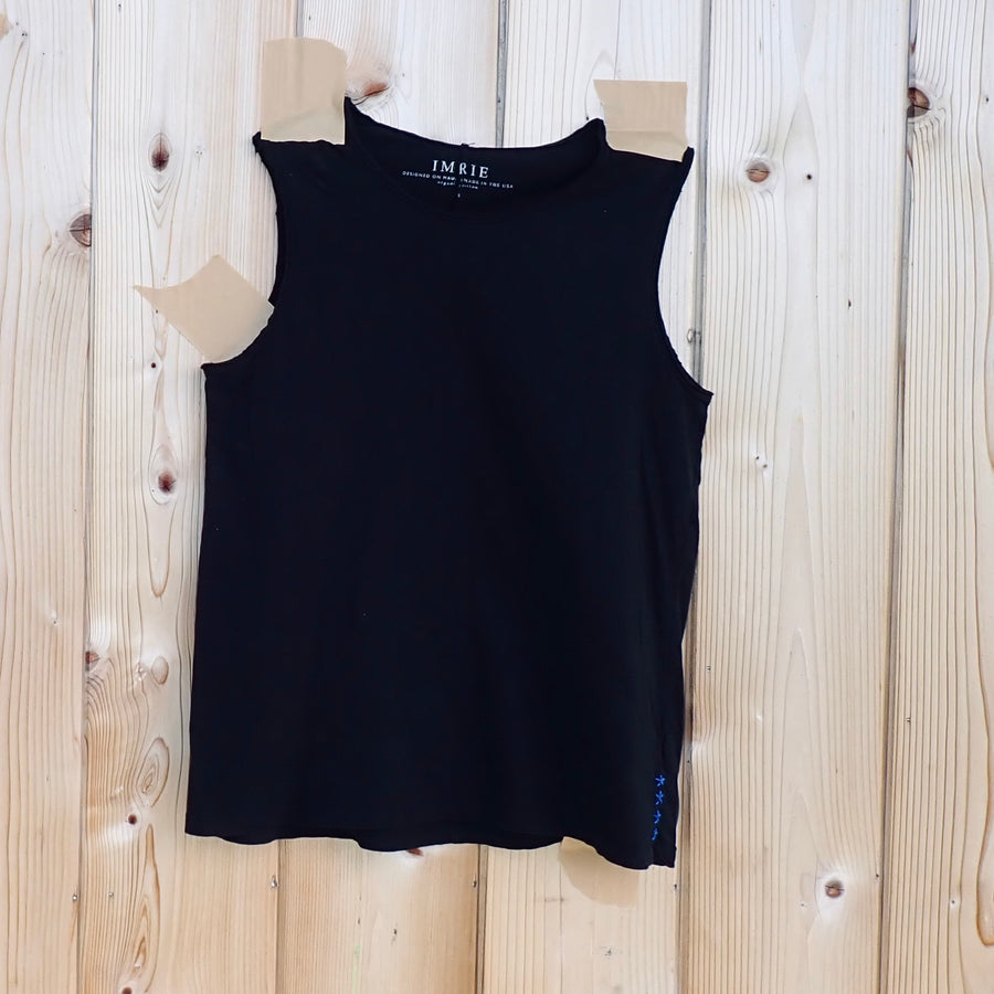 Backseam Muscle Tank- Black