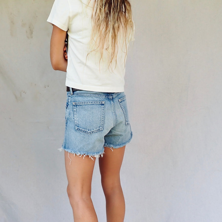 Adine Shrunken Tee - White Ash