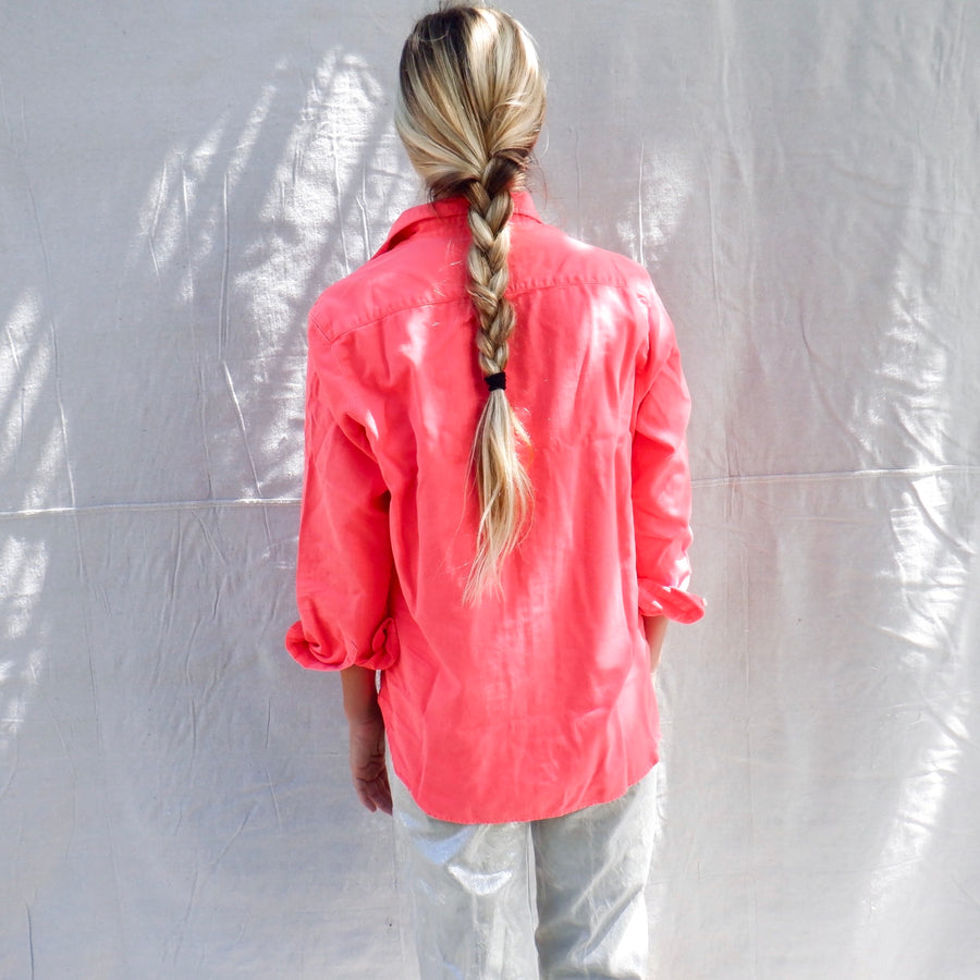 Relaxed Buttonup - Wild Strawberry