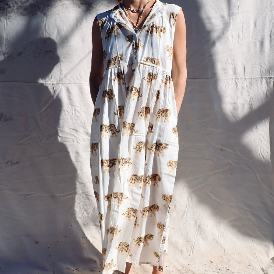 Sleeveless Cotton Dress
