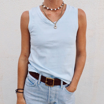Double Weight Short Muscle Tank - Nantucket
