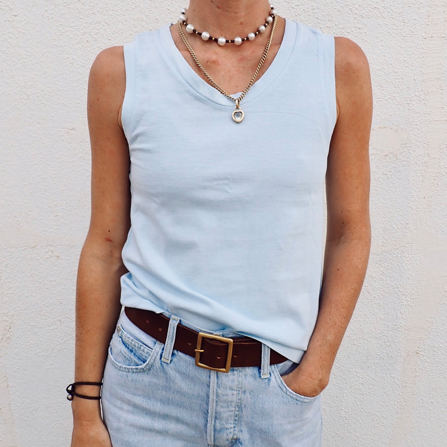 Double Weight Short Muscle Tank - Nantucket
