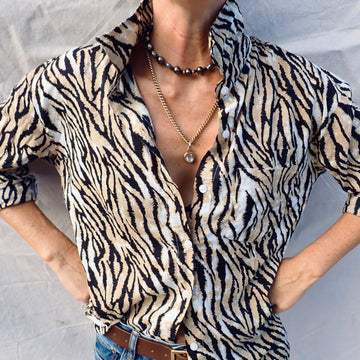 Buttondown Shirt - Tiger Print