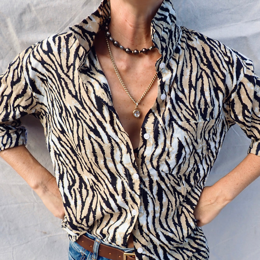 Buttondown Shirt - Tiger Print