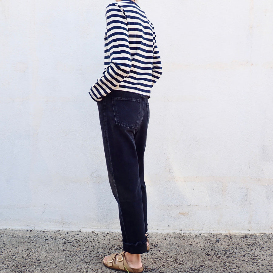 Brigitte Long Sleeve Tee - Twilight/Bone