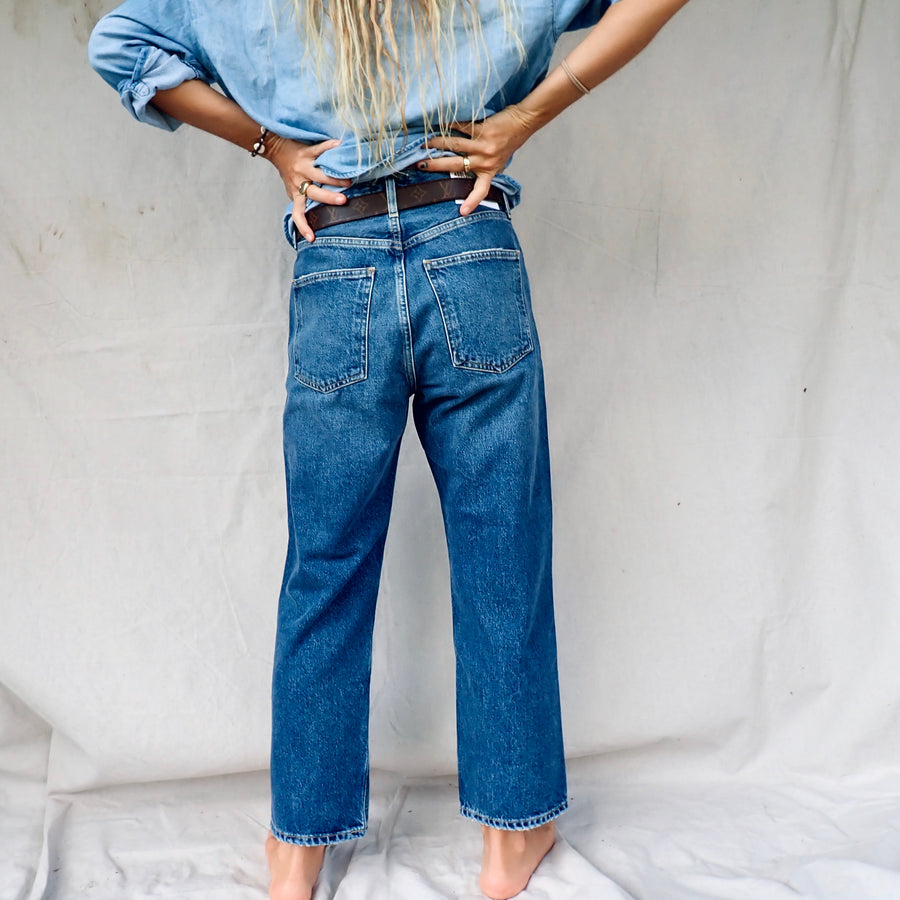 90’s Crop Mid Rise Loose Straight- Bounty
