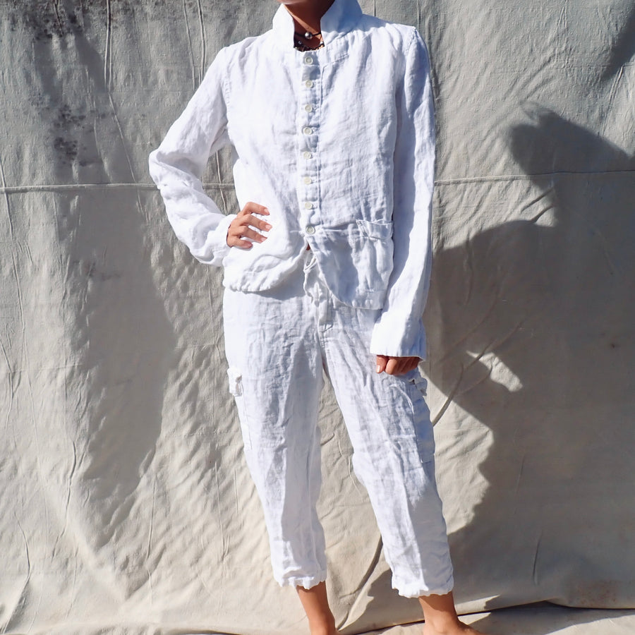 Dree Jacket - White Linen