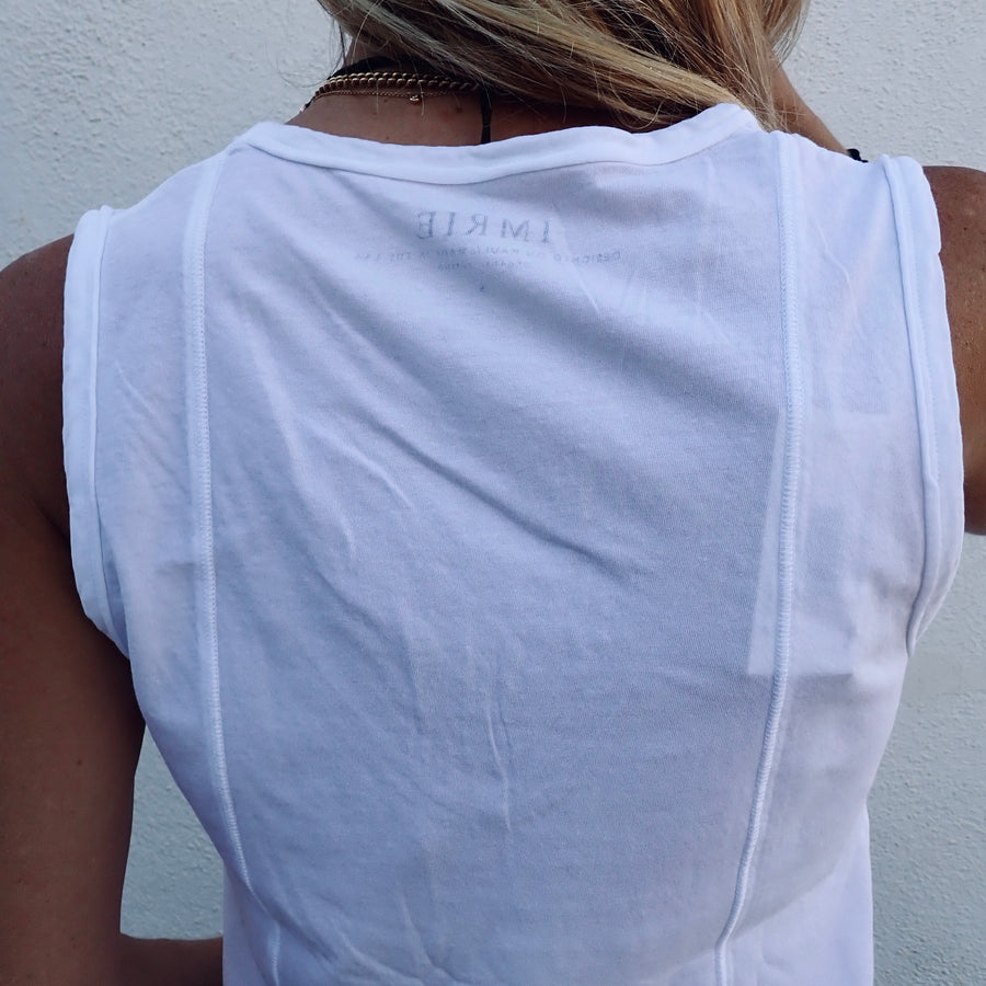 V-Neck Tank Organic Cotton - White