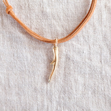 Small Antler - Yellow Gold