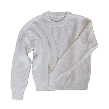 Pull On Sweater - Creme