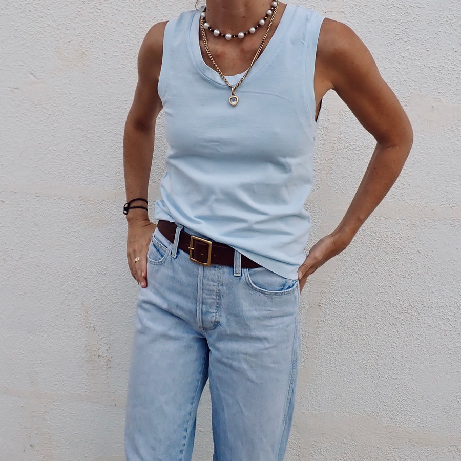 Double Weight Short Muscle Tank - Nantucket