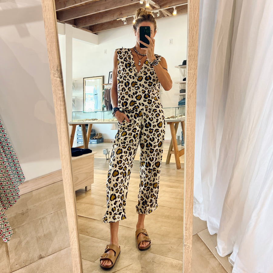 Wide Leg Cotton Pant - Big Leo