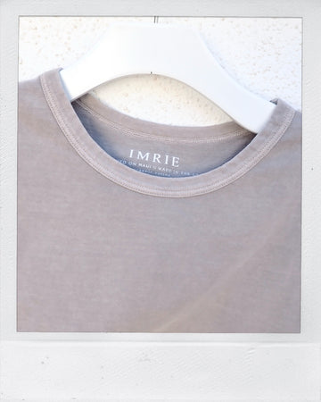 Double Weight Basic Crop Tee - Goat