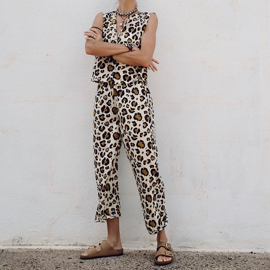 Wide Leg Cotton Pant - Big Leo